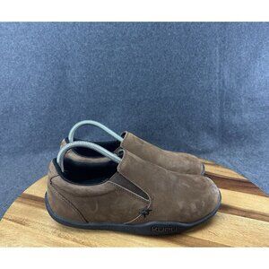 Kuru Kivi Shoes Womens 8 Wide Brown Leather Comfort Loafer Slip On Chore Comfy